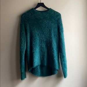 Green Eyelash Sweater